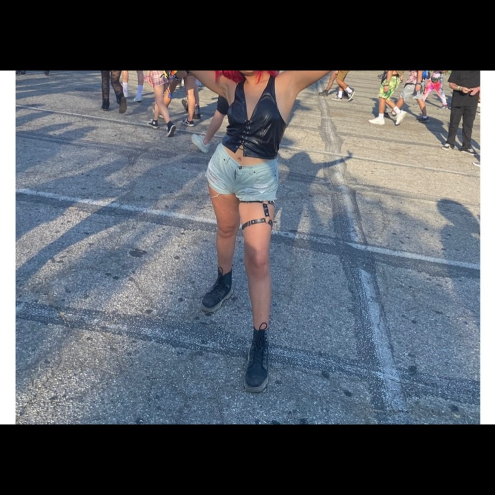 Faux Leather Crop Top